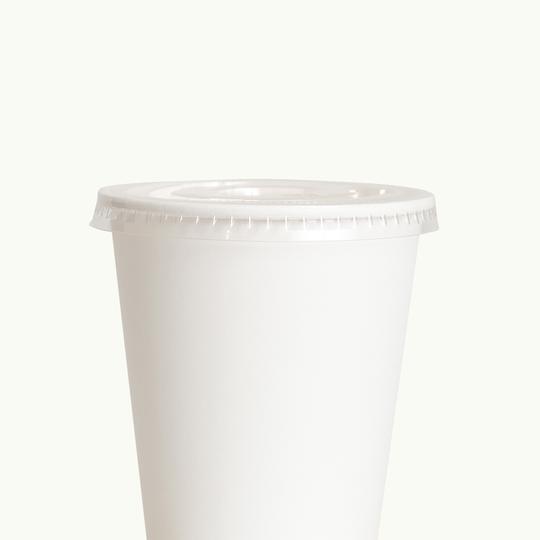 Bioplastic EcoCup Lid with Straw Hole - Ecoware