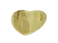 15cm heart palm dish - Vegware - Carton 225