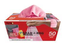 Grab-A-Rag Microfibre Cloths Pink Carton - Filta