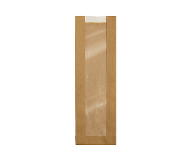 Baguette Window Paper Bags 390x118x40 - Castaway