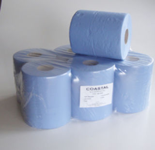 Centrefeed Paper Towels 2 ply blue - Coastal