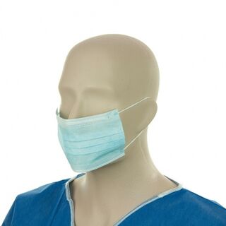 Face Mask Hygiene With Earloops- Blue - Bastion