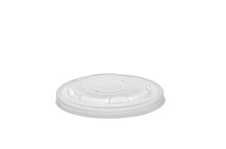 Hot Container Flat Lid 90mm (Fits 6-10oz), Pack 50 - Vegware
