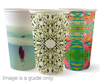 16oz Coffee Cups Art Series (90mm) Single Wall - BioPak