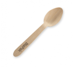 10cm Wooden Tea Spoon - BioPak