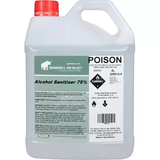 Alcohol Sanitiser 75% - Green Rhino