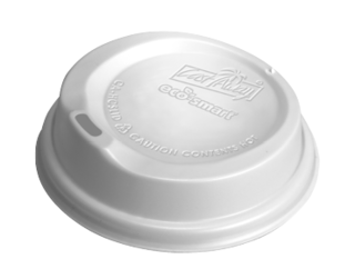 Eco-Smart' Combo Hot Cup Lids WHITE (suit all DW, SW & Dimple) - Castaway