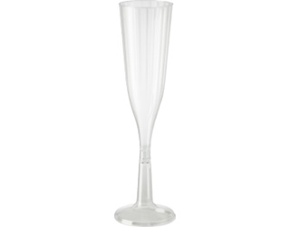 144ml Elegance' Champagne Flute, Two piece construction, Clear - Castaway