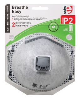 BREATHE EASY' P2 Respirator with Valve & Carbon Filter - Esko