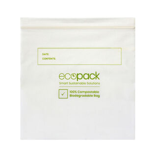 Resealable Bags Compostable 180x190mm - Ecobags