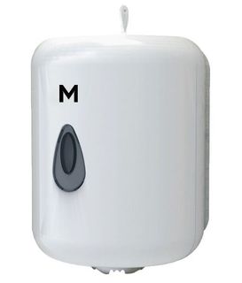 Centre Feed Towel Dispenser - White, 1 Roll Capacity  - Matthews