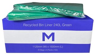 Recycled Bin Liner 240L Green  - Matthews