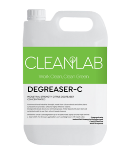 DEGREASER-C - industrial strength alkaline citrus degreaser 5Litres - CleanLab