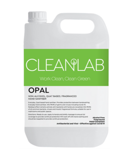 OPAL - non-alcohol quat based fragranced hand sanitiser 5L - CleanLab