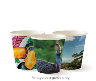 6oz Coffee Cups Art Series (80mm) Single Wall - BioPak