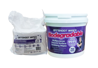 Hand & Surface Wipes Biodegradable - Bucket & Roll 700wipes - Offshoot