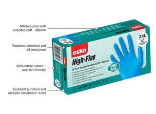 Hi-Risk Nitrile Gloves LARGE - Esko
