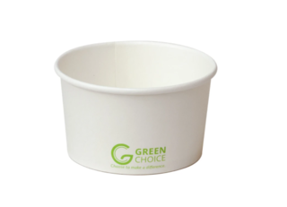 Dessert Tub WHITE PLA - 5oz Carton  1000    - Green Choice