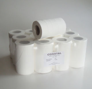 Mini Centrefeed Paper Towels 2ply - Coastal