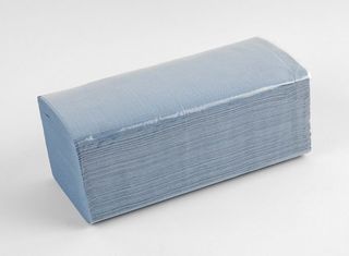 Midfold Blue Paper Towels - Coastal