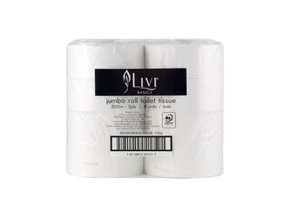 Jumbo Roll Toilet Tissue 2 PLY - Livi Basics
