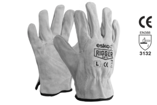 Leather Rigger Glove Premium Suede 2X-LARGE - Esko The Rigger
