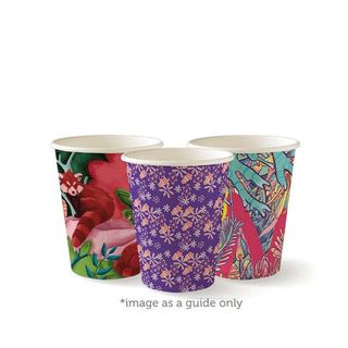 8oz Coffee Cups Art Series (80mm) Single Wall - BioPak