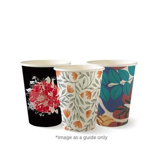 12oz Coffee Cups Art Series (90mm) Single Wall - BioPak