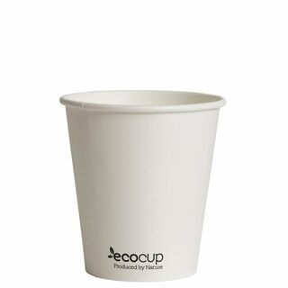 Hot Cup PLA Single Wall 10oz White (90mm) - Ecoware
