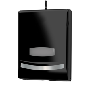 Dispenser for Slimfold Paper Towels Large Black - Premier Hygiene