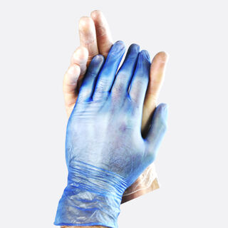 Vinyl Gloves Clear MEDIUM - Powdered