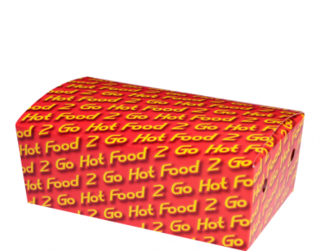 Large Snack Boxes - Hot Food 2 Go, Sleeved - Castaway