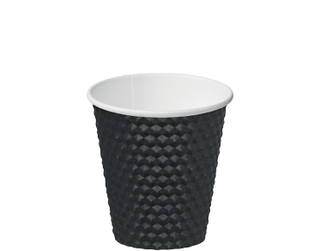 8oz Black Dimple' Paper Hot Cup - Castaway
