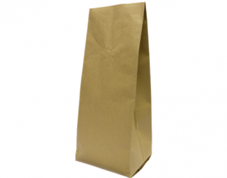 1kg Side Gusset Coffee Bag, Brown Kraft - Castaway