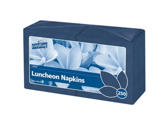 1 Ply Luncheon Napkins, Quarter Fold, Dark blue - Castaway