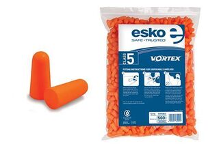 Vortex Earplugs Refill Bags for Dispenser (500 pairs) Orange - Esko