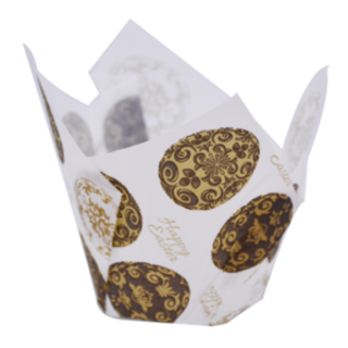 Texas Muffin Wrap - Gilded Egg (150 ctn) - Confoil