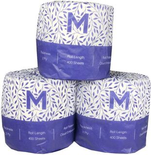 Wrapped Toilet Tissue - White, 2 Ply, 700 Sheets - Matthews