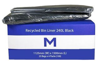 Bin Liner 240L Black - Matthews