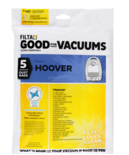 FILTA HOOVER MICROFIBRE VACUUM CLEANER BAGS 5 PACK - Filta