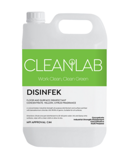 DISINFEK - floor and surface disinfectant concentrate citrus fragrance, 5L - CleanLab