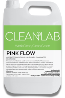 PINK FLOW - antibacterial flowing hand wash pearlised, 5Litres - CleanLab