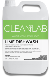 LIME DISHWASH CONCENTRATE - lime dishwashing liquid 5L - CleanLab