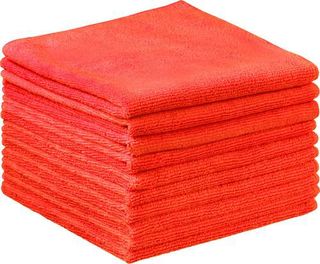 Commercial Microfibre Cloth Red 40cm X 40cm, Carton - Filta