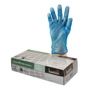 Bastion Vinyl Ultra P/F Blue Gloves XL - UniPak