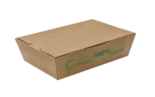 Take Away Box KRAFT PLA, Medium, Pack 50 - Green Choice