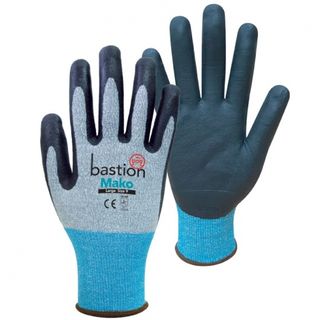 Cut 3 HPPE Gloves Grey LARGE Pack 12 pairs - Bastion Mako