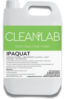IPAQUAT 65% IPA+ Quat Surface Sanitiser 5L - CleanLab