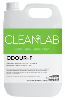 ODOUR-F SDO Odour Neutraliser Food Grade Fragnance Free. Ready To Use 5L - CleanLab