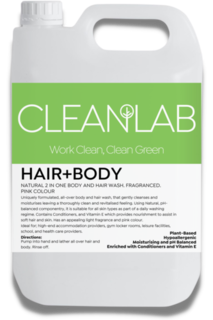 HAIR+BODY Natural 2 In One Body And Hair Wash. 5L - CleanLab
